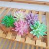 1 Pc Artificial Simulation Flower Head Mini Flocked Lotus Succulent Plant DIY Landscape Home Garden Decoration
