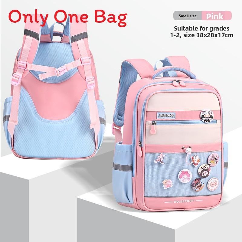 Sesame Baby Diy Badge School Backpack With Oxford Fabric For Kids Daily Use