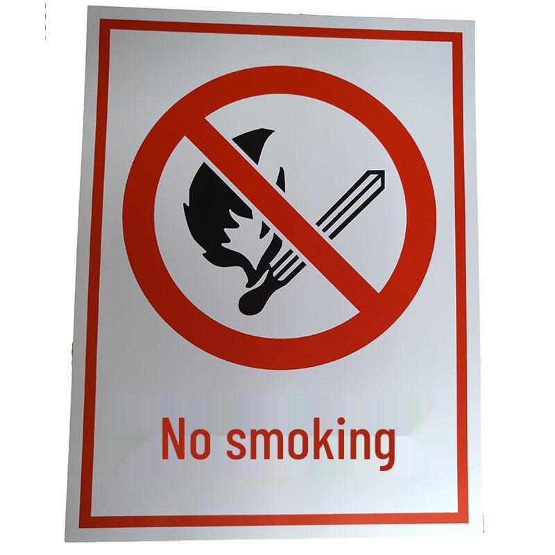 PVC Fire Prohibition Safety Signs 30x40cm