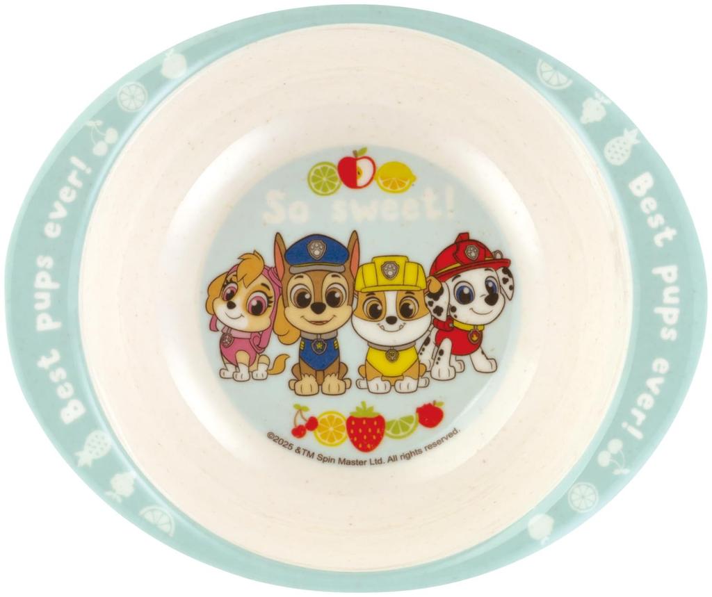 Skater Melamine Bamboo Dishwasher Paw Patrol Bowl, Fiber, 290ml, Safe, Boy, M34B-A