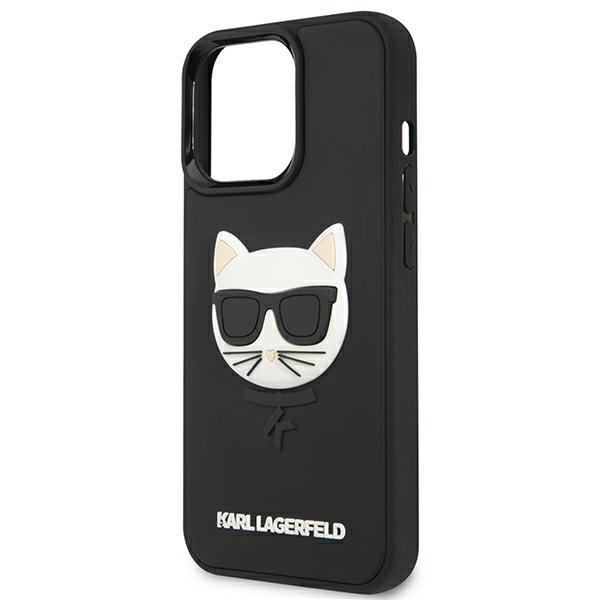 Etui Do iPhone 13 Pro Karl Lagerfeld 3D Rubber Choupette Czarne