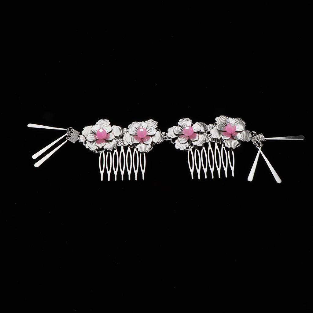 2x Китайская Классическая Винтажная Женская Свадебная Шпилька Гребень для Волос Украшение