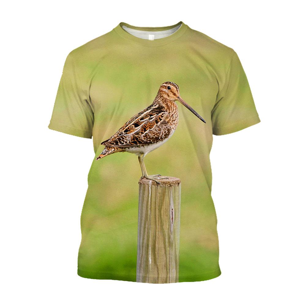 

Мужская футболка с короткими рукавами, футболка с 3D-принтом для охоты на птиц, камуфляжная повседневная одежда Harajuku, уличная одежда большого размера 6XL