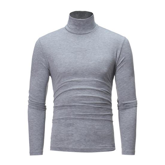 Herren Rollkragenpullover, Langarm-Unterhemd, Slim Fit, lässiges Baselayer-Shirt für Arbeit, Büro, Freizeit