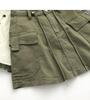2024 Summer Korean Style Women's Retro High-Waisted Denim Mini Skirt with Side Drawstring Ties