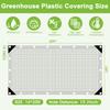 Clear Plastic Tarps Heavy Duty Waterproof 4x8 FT,Green House Plastic Covering Sheeting,UV Resistant Greenhouse Cover Clear Tarp with Grommets