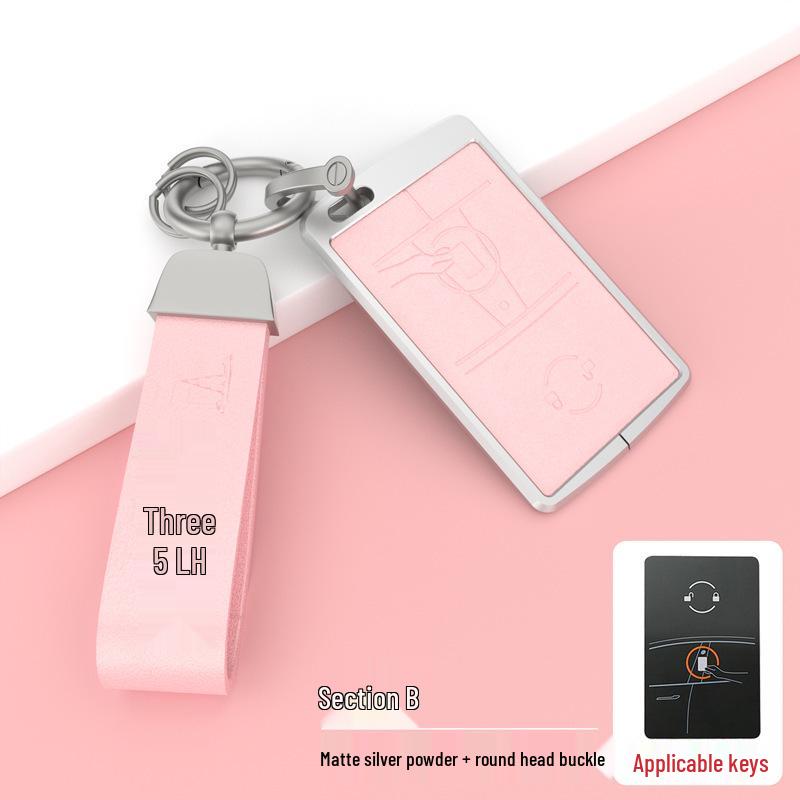 Tesla Key Card Case for Model 3/Y/X/S - Premium Protective Shell with Metal Buckle for Men & Women