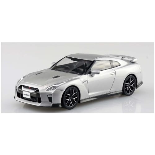 Aoshima Bunka Kyozai 1/32 The Snap Kit Series Nissan GT-R Ultimate Metal Silver Color-coded Plastic Model 07-D