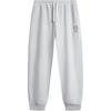 Li-Ning Casual Simple Comfortable Versatile Solid Color Drawstring Cuffed Loose Knit Sports Pants Men Bottoms Flower-Gray Light-Gray AKLV371-4