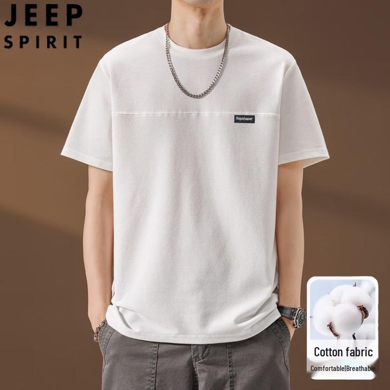 JEEP SPIRIT Men s Loose Fit Pineapple Print Short Sleeve T-Shirt XL