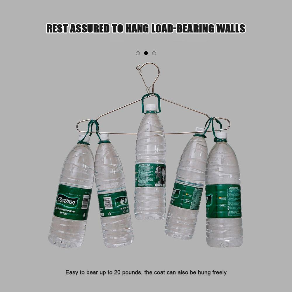 10pcs Space Saving Clasp Fixed Clothes Hangers Windproof Prevent Falling Drying Racks Stainless Steel Outdoor Drying Hanging