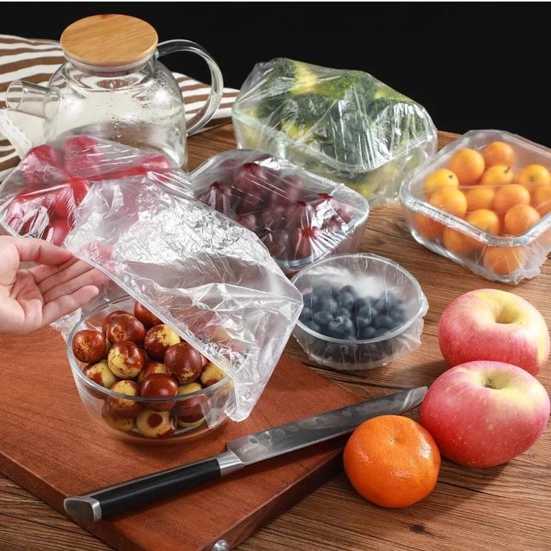 Disposable Durable Clingfilm Cover Food And Fruit Clingfilm Household Refrigerator Kitchen Dustproof Plastic Preservation Cover
