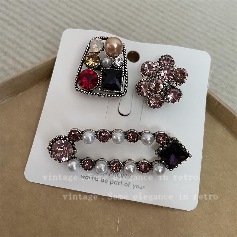 Vintage Distressed Brooch Set: Coco Style Corsage Pin Collection