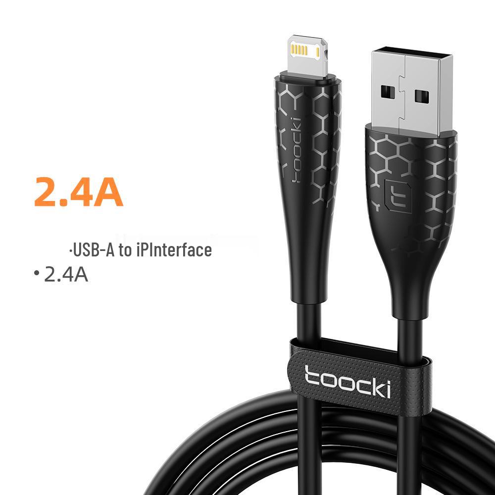 

Toocki Fast Charging Bionic Silicone Cable 2.4A for Apple iPhone 11/12/13/14