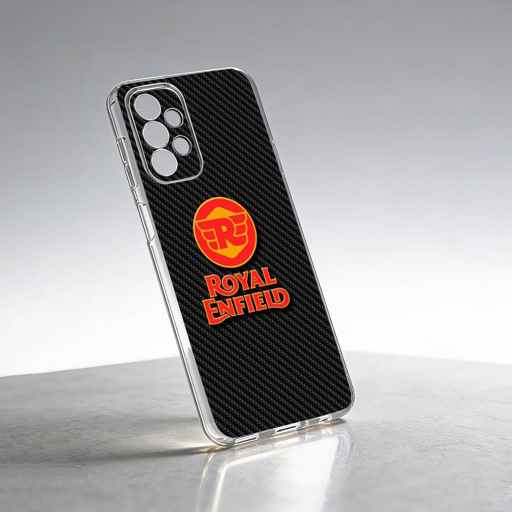 R-ROYALS E-ENFIELDs Logo Phone Case For Samsung S25,S24,S21,S22,S23,S30,Ultra,S20,Plus,Fe Transparent Cover