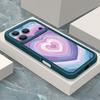 Cute Sticker Love Heart Case For iPhone 18 Pro Max Shockproof Bumper Soft Silicone Cover For iPhone 17 16 15 14 13 Pro Max 17E