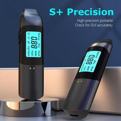 Portable Alcohol Tester with LED Digital Display Non-Contact Breathalyzer  Accuracy Breathalyzer Diagnostic Tool