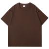 Mens Heavyweight Cotton T Shirt Basic Plain Casual Short Sleeve Tee Daily Wear