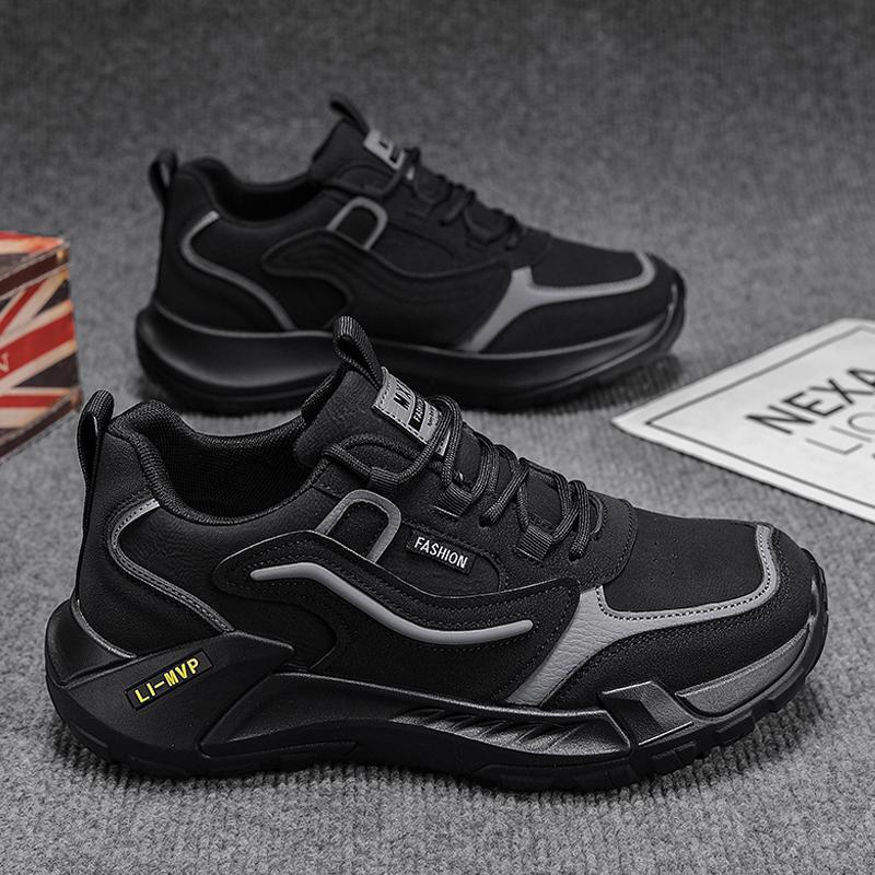 Spring Autumn Breathable Mesh Running Shoes Men New Style Casual Trendy Sport Shandy Shoes Men's Footwear Proxy Motorcycle Boots