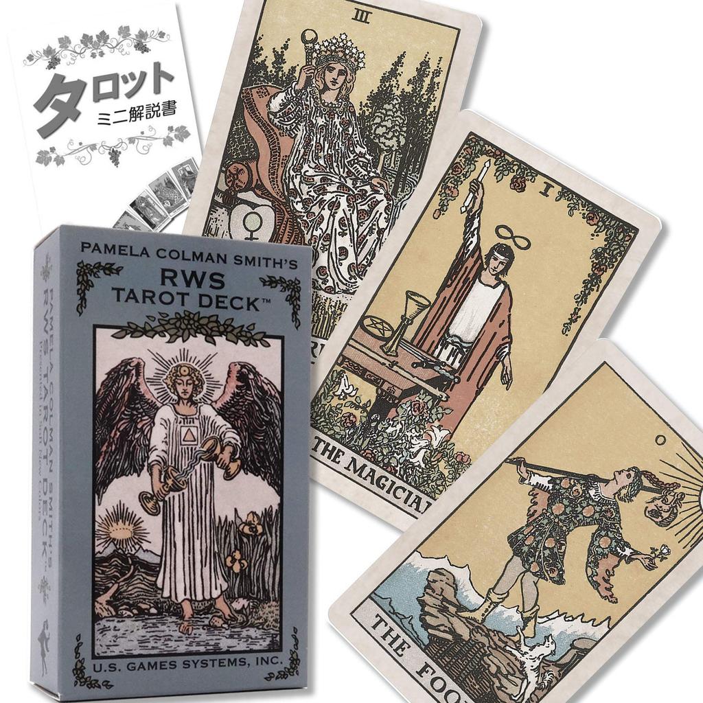 Pamela Colman RWS Tarot Tarot Reading Japanese Instruction Manual 78 Waite Edition Smith's Deck, Instructions, Included, Authentic, Cards,