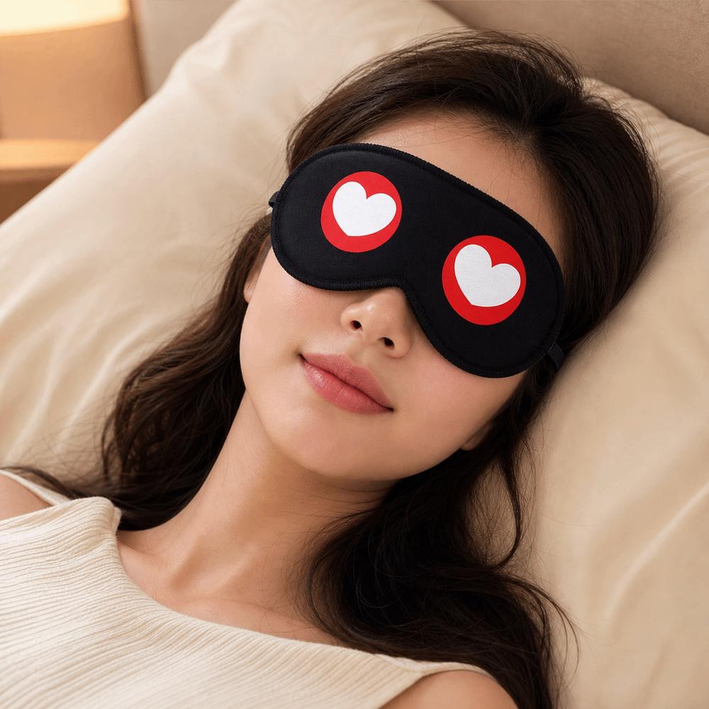 Concave Sleep Mask Light Blocking Comfort Blindfold Cute Style Eye Cover  Travel Rest