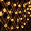 Solar Crystal Globe LED String Lights, 8 Modes IP65 Waterproof Fairy Garland, Solar Christmas Light for Garden Party Outdoor Decor