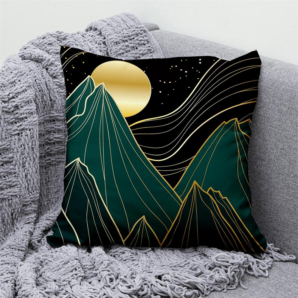Starry Sky Sunset Natural Scenery Pillowcase Cosmic Space  Decorative Cushion Cover Sofa Car Pillow