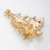 Classic Christmas Tree Brooch Vintage Style Enamel Plant Pins Lightweight Rhinestone Brooch  Party