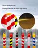 Reflective Elastic Road Barrier Post - Anti-Collision, Detachable, 80cm