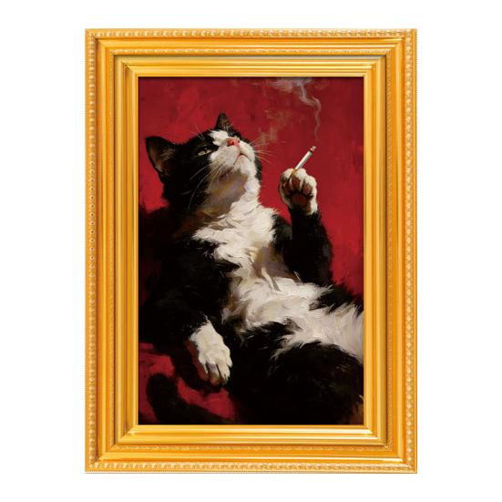 Wooden Photo Frame Refrigerator Magnet Animal Frame Fridge Magnet Home Office Whiteboard Decorative Accessories Humorous J