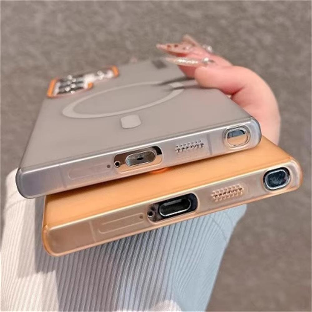 Double Color Matte Hard PC Phone Cases For Samsung Galaxy A56 A36 A16 A55 A35 A15 A54 A34 A14 5G Case For Magsafe Magnetic Cover