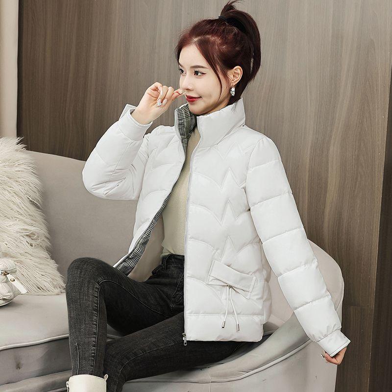 

Женское короткое стеганое пальто в корейском стиле, утолщенное, со стойкой, свободного кроя, повседневная зимняя куртка XXXL бежевый