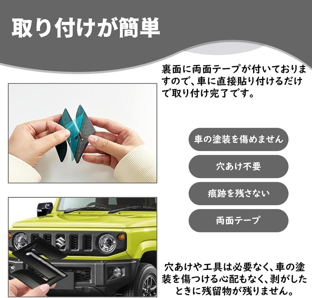 BLOOPIC Suzuki Jimny Emblem JB64/JB74 Emblem Jimny Decorative Badge Gymny Car Sticker Suzuki Emblem