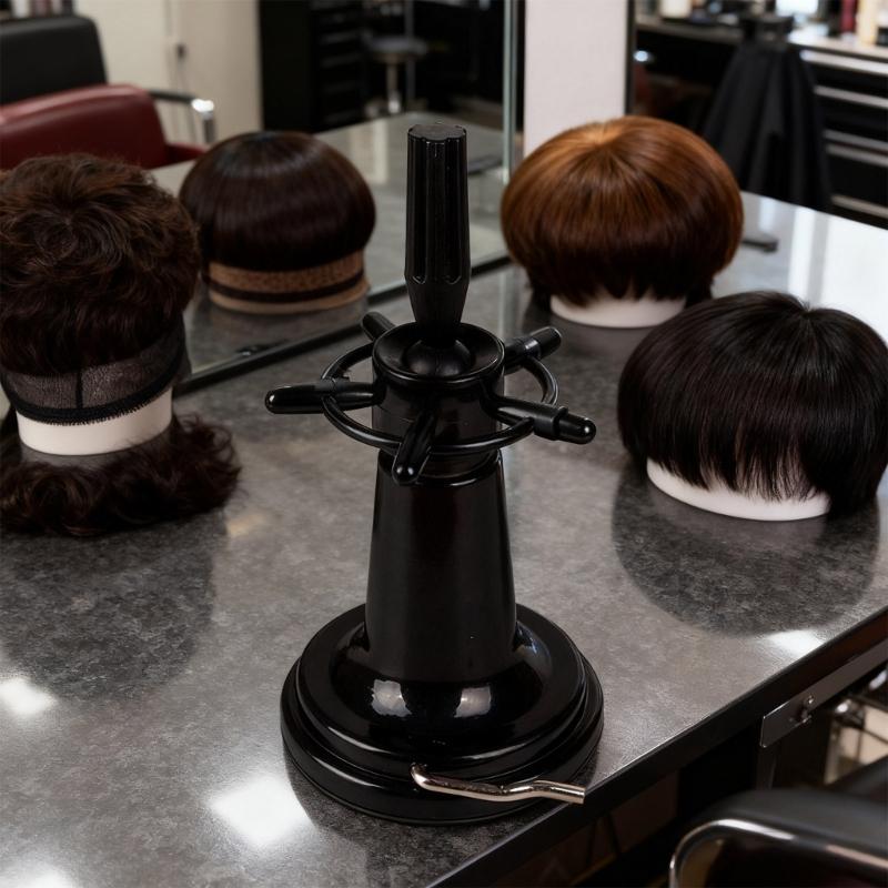 Toolless Installation Suction Cup Wig Stand Base ABS Universal for Hairdresser Practice Braiding Styling