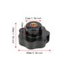 2pcs Industrial Clamping Knob Practical Threaded Hand Knobs Female Thread Knob  Replacement Handle