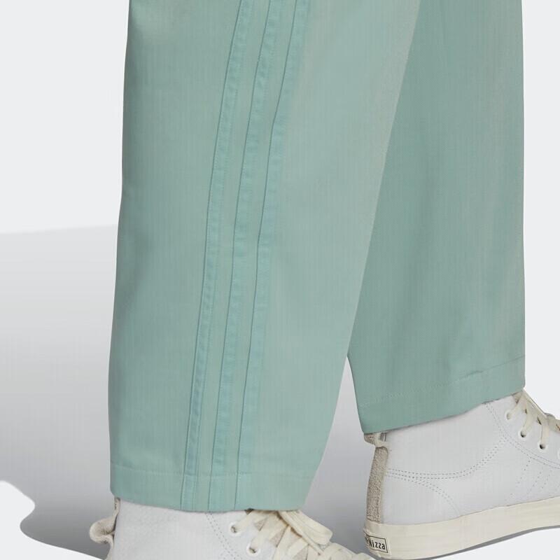 Adidas Originals Side Stripe Relaxed Knit Sweatpants Men Bottoms Light-Blue HC8603