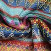 Damenkleid Lässig Gestreiftes Urlaubskleid Ärmellos mit Eckigem Ausschnitt