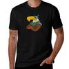 Soldier Boy Cartoon Eagle Tshirt Work Wear Short Sleeve Tshirt