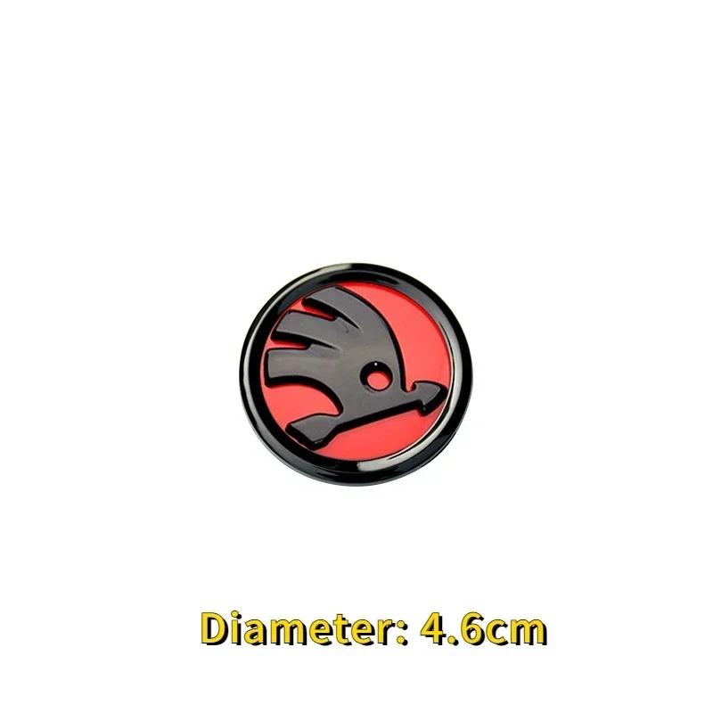 Car Steering Wheel Black Emblem for Skoda Superb RS NM18 Fabia Kodiaq Karoq Octavia A5 A7 Yeti Rapid Decorative Stickers Accessories
