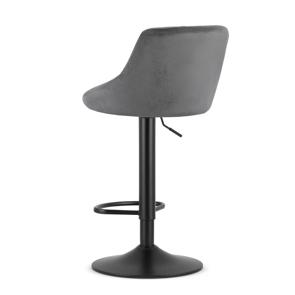 KAST Stool - Grey Velvet / Black Base X 2