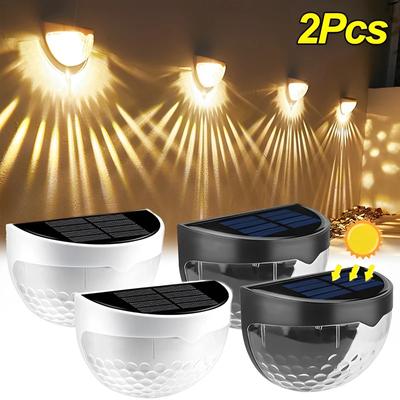 LED Zonne-energie Lamp Energie Wandlampen Waterdicht Traphek Lamp Semi-ronde Lampen Buiten Huis Tuin Decoratie Verlichting