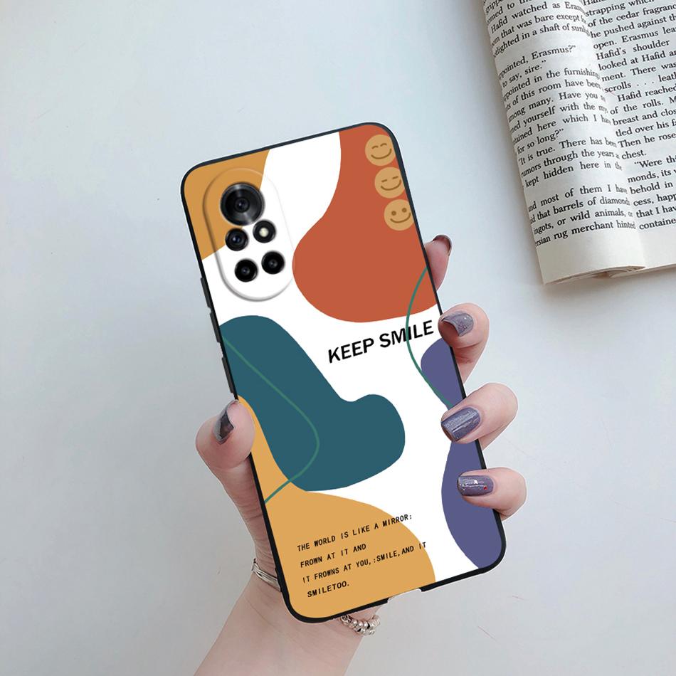 Case For Huawei Nova 8 Pro SE Silicone Flower Cat Cartoon Protector Phone Cases For Huawei Nova8 8Pro 8SE New Fundas Back Cover