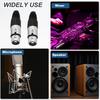 uxcell 4-Pack 5-Pin XLR Female Connectors for Microphones, Audio Cables, Plugs, Sockets, Accessories for Mixers, Power Amplifiers, Silver, 2.72 Inch