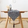 Inyahome Modern Unique Blue Table Runner For Home Dining Banquet Holiday Party Dinner Tables Cover Home Decor Christmas Gifts