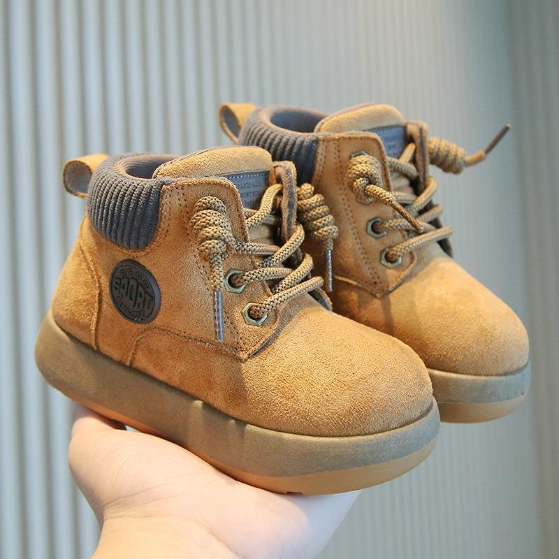 Unisex Kinder Martin Stiefel Weiche Sohle Britischer Stil Kinder Knöchelhohe Stiefel Atmungsaktiv Wasserdicht