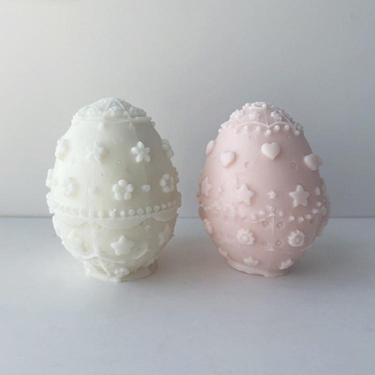 3D Easter Egg Bunny Silicone Candle Mold for Candle Making Handmade Art Craft