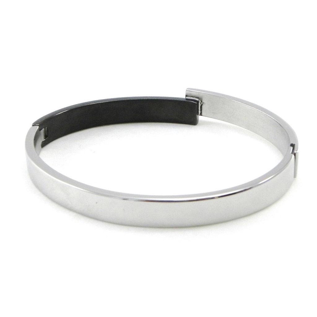 Les Trésors De Lily [I9119] - Two-tone 'Goddess' Steel Bracelet - 65 Mm 6 Mm