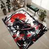 Samurai red sun maple armor Print Carpet Rug for Living Room Bedroom Sofa Doormat Home Decor Non-slip Floor Mat