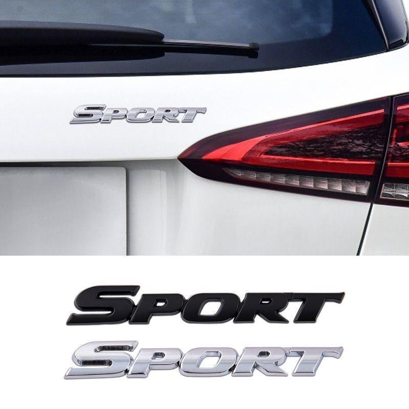 SPORT General Motors Body Metal Letter Modified Car Stickers Rear Personalized Decorative Stickers Scratch Covering