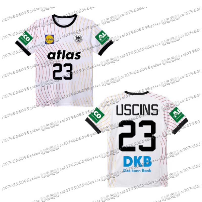 

Немецкая Новая Гандбольная Джерси Футболка Быстросохнущая Дышащая Спортивная Одежда С Коротким Рукавом Мужская и Детская Уличная Фитнес Повседневный Топ M